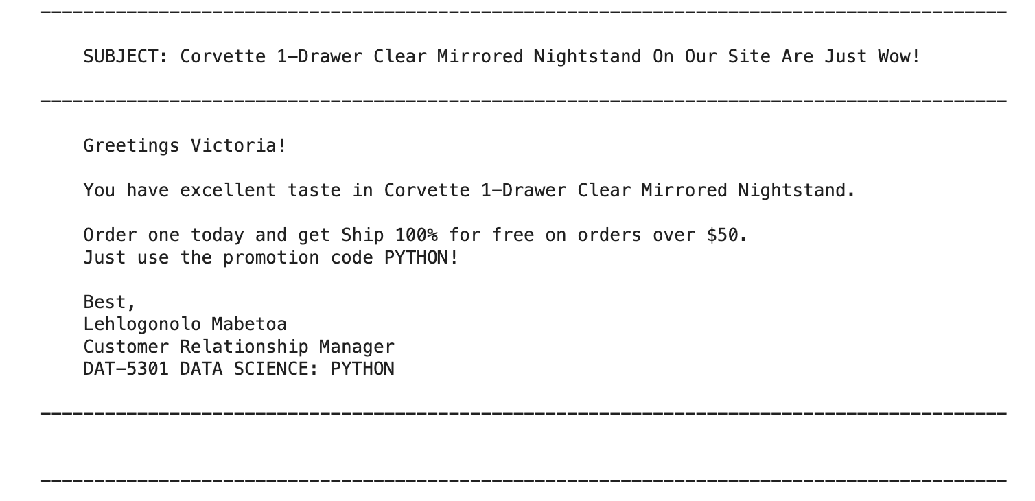 Dynamic Email Generator